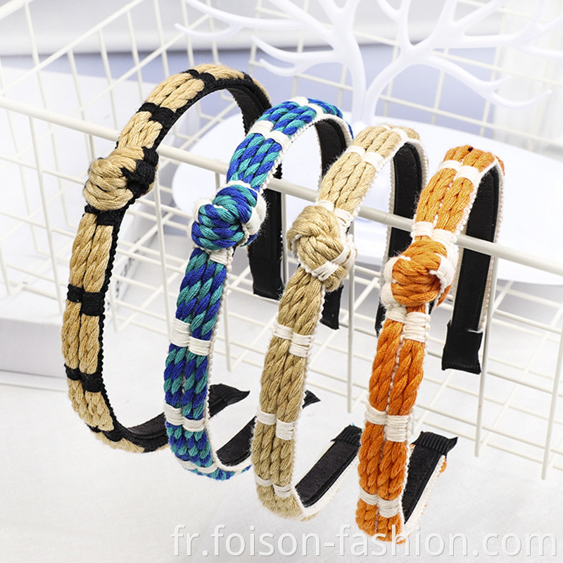 Hot Selling Classic Ethnic Linen Hair Band1
